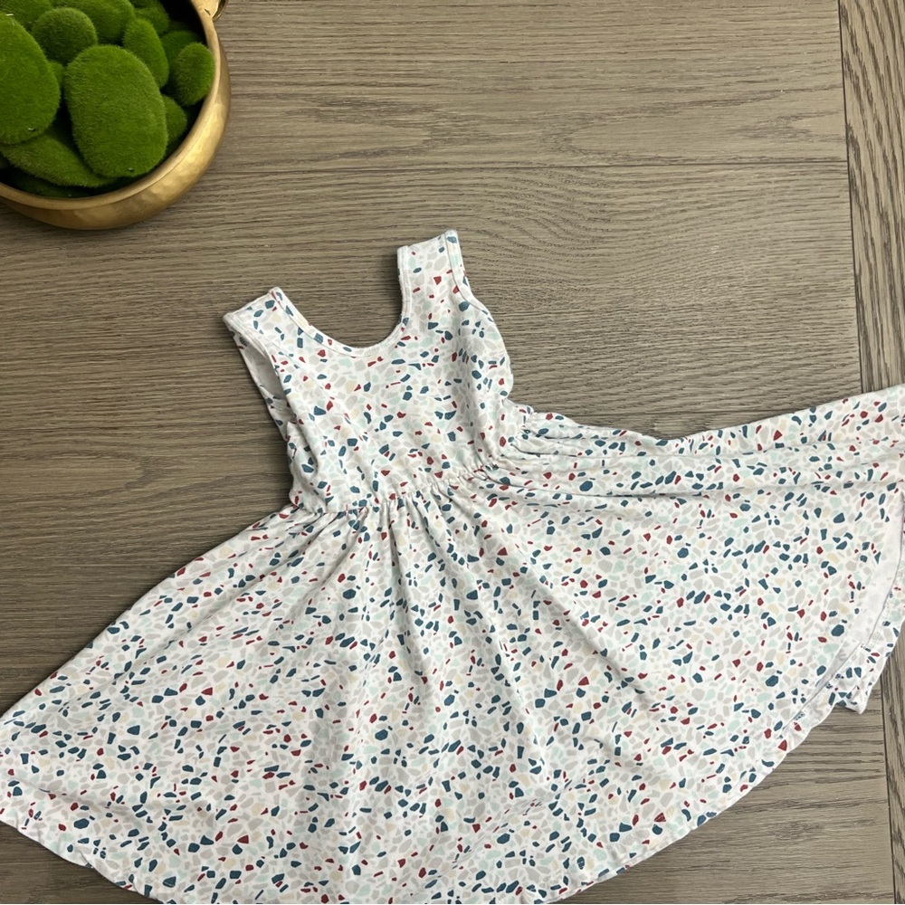 Alice + Ames 4T Blue and Red Confetti dress